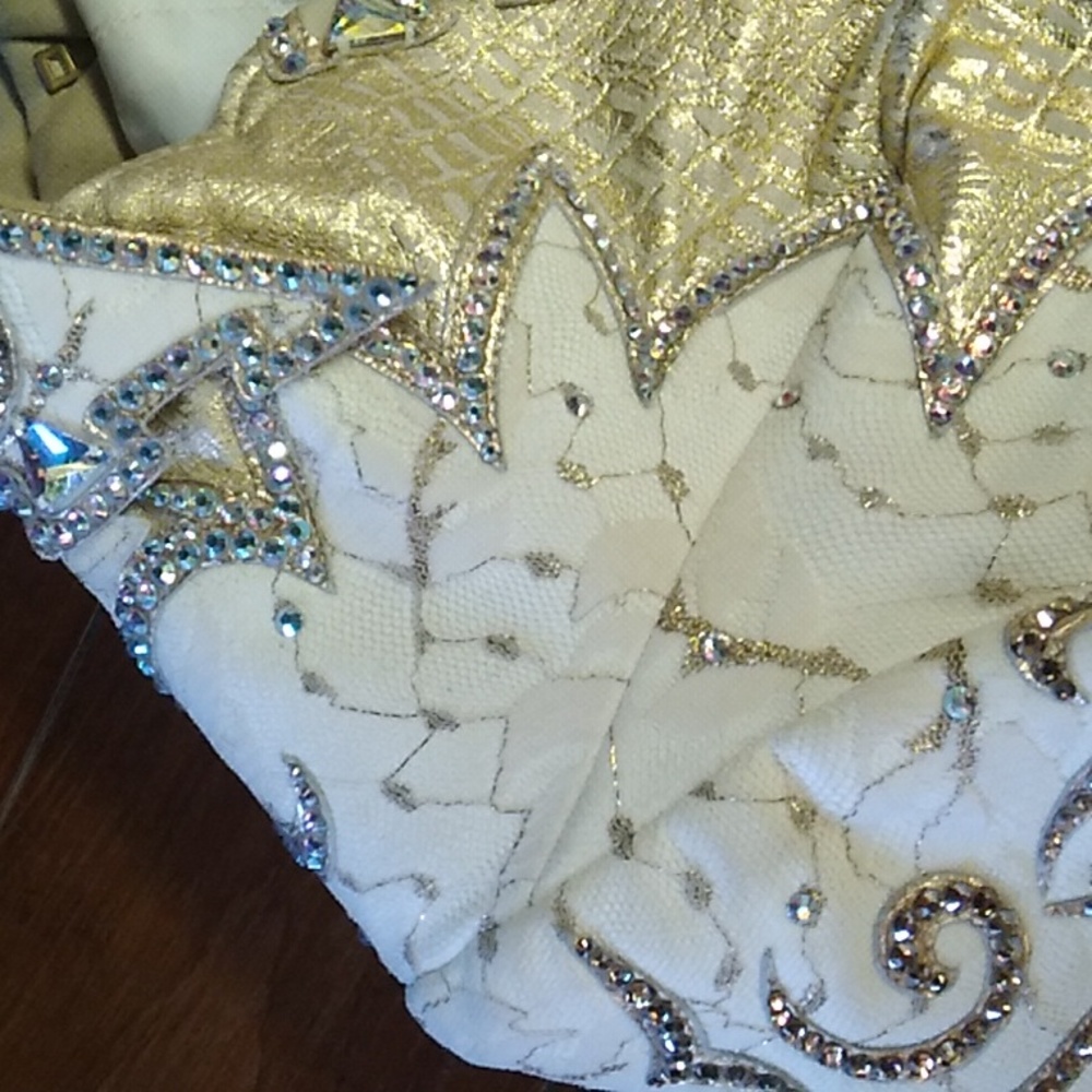 Absolutely Beautiful Gold Multicolored Jeweled Ja… - image 7